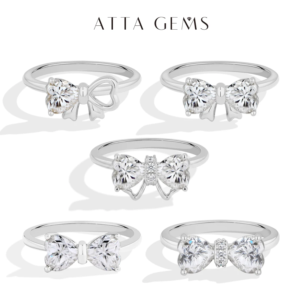 HEART MOISSANITE RING — detail view