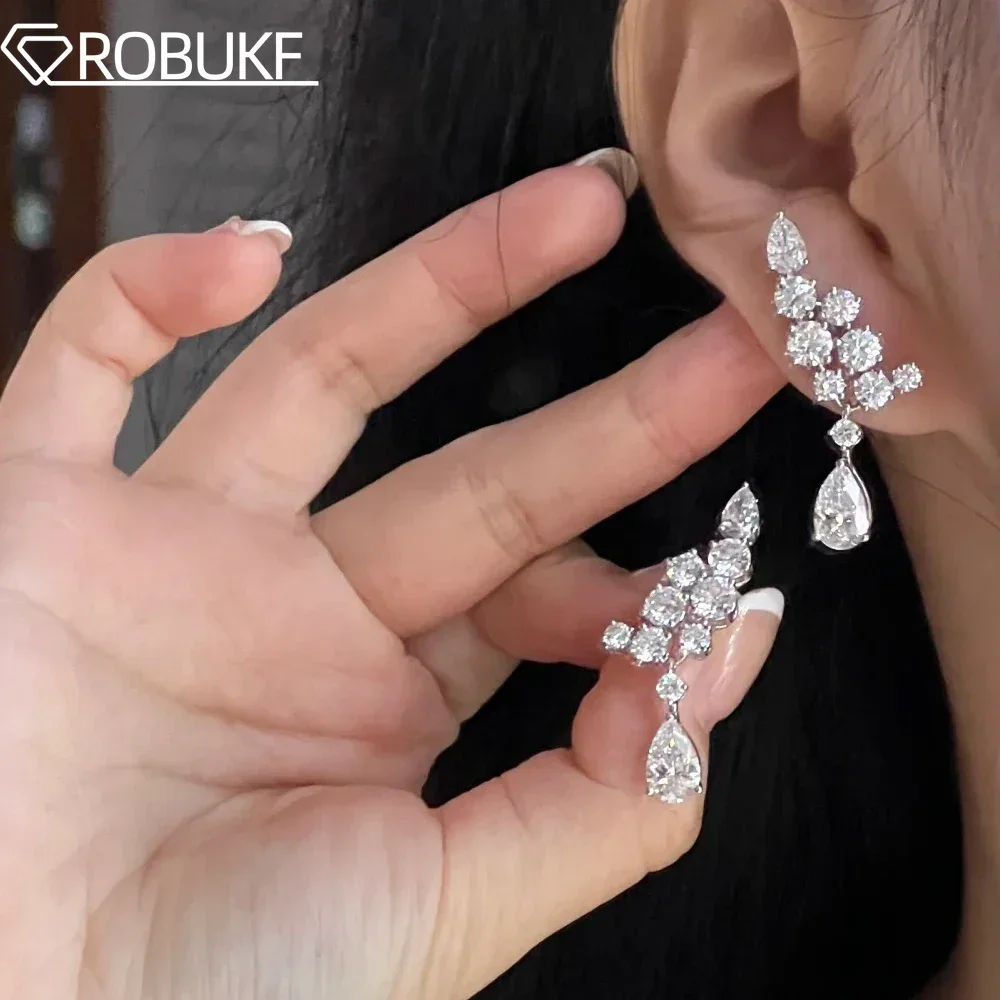 PEAR-CUT DROP EARRINGS