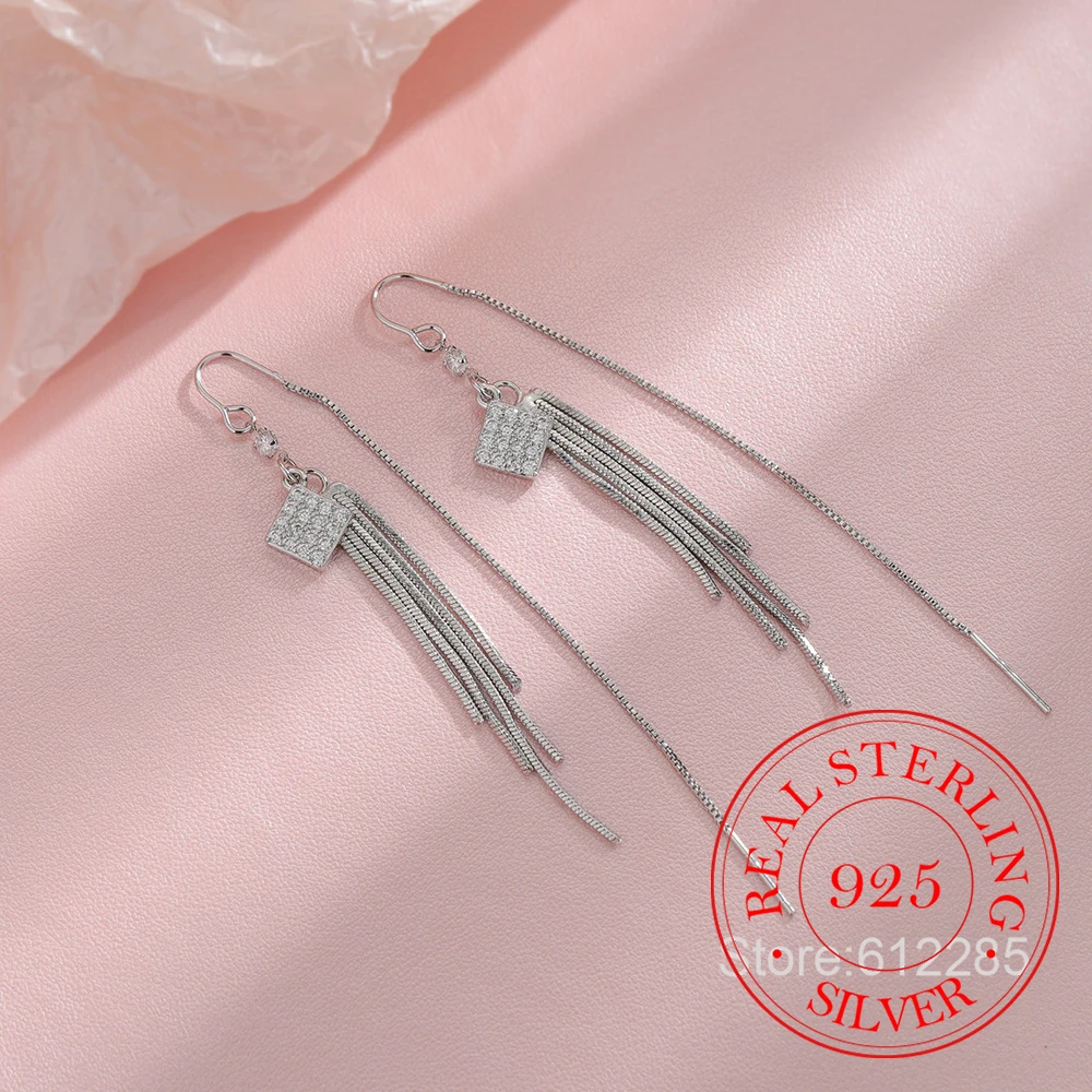 CRYSTAL TASSEL EARRINGS