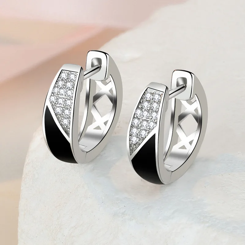 ZIRCONIA STUD AND CUFF SET